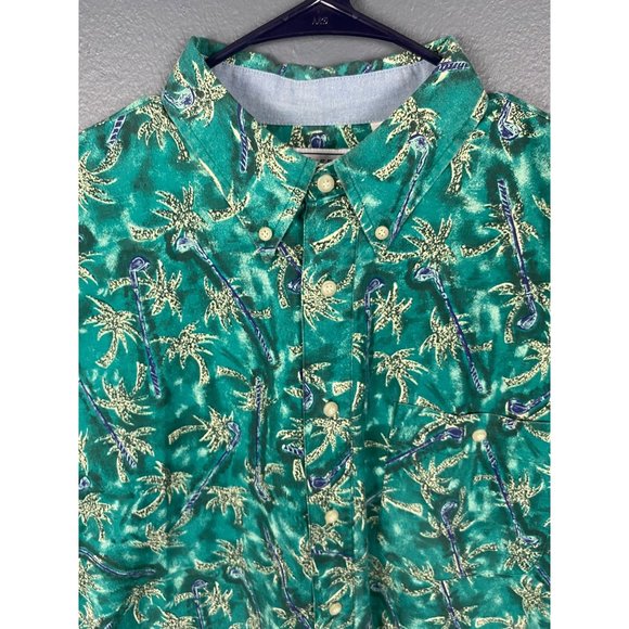 BUGLE BOY COMPANY Hawaiian Sz. L Men's Short Sleeve Shirt - Picture 2 of 10